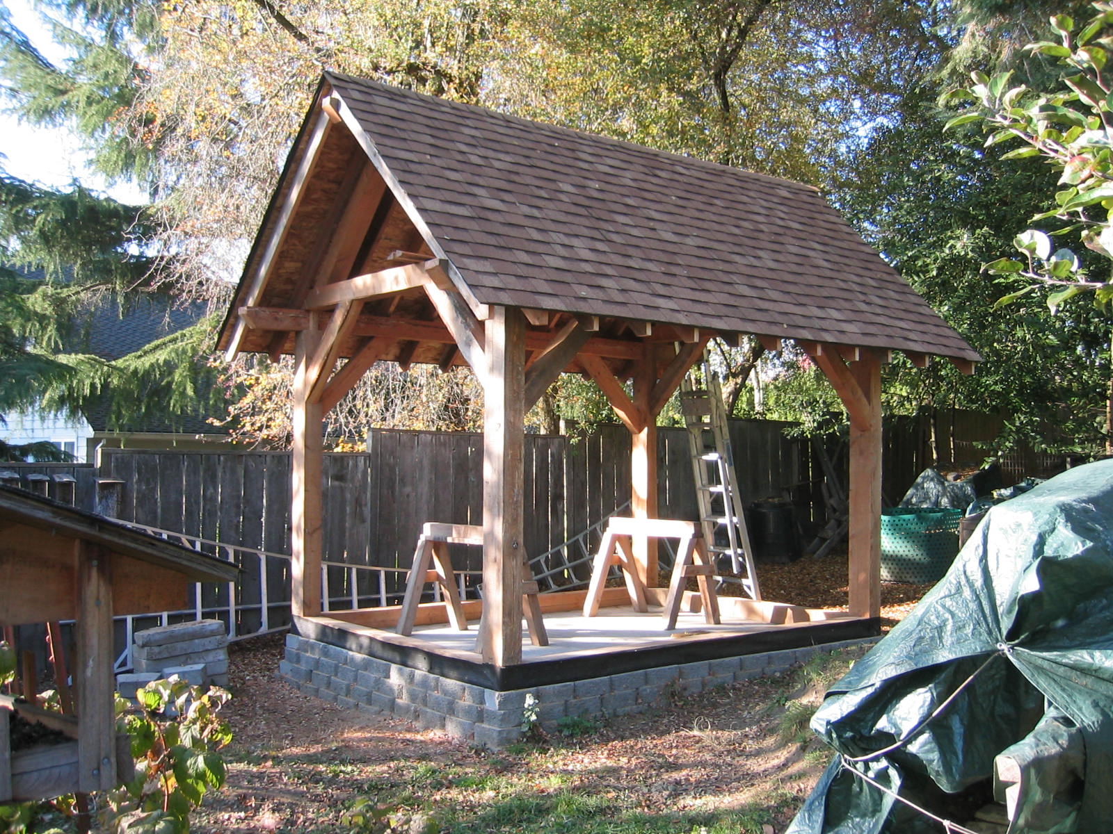 Shed Roof The roof was completed on